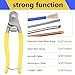 RECTOO Cable Wire Cutters (RT02), Forged from Heavy Duty Stainless Steel metal, 8 Inch small Wire Rope Cutter Tool upto 1/4