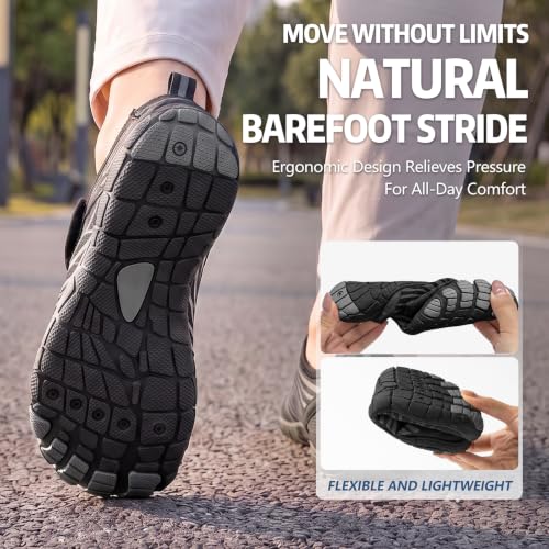 Image of ELETON Barefoot Shoes Women Men Hiking Water Shoes Wide Toe Box Zero Drop