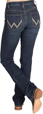 Wrangler Women's Willow Mid Rise Boot Cut Ultimate Riding Jean - Jeans Da Equitazione Donna Con Vita Media, Taglio Boot, Tasche Ricamate - 2