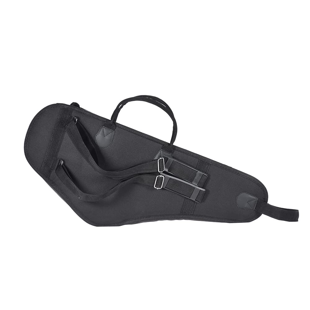 Custodia per Sax per Sassofono Contralto Imbottita in Acqua 600D Addensata con Tasca Tracolla Regolabile Nera