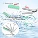 2Pcs Eyebrow Trimmer Scissors, Men Women Eyebrow Clippers, Comb Head Detachable, Safe Eyebrow Trimming Tool, Beard Trimmer, Easy to Operate for Beginners, Makeup Artist Recommended Eyebrow Scissors