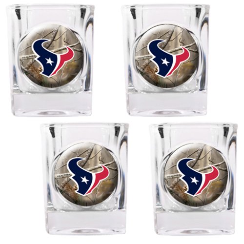 Great American Products NFL Open Field 4 Piece Shot Glass Set