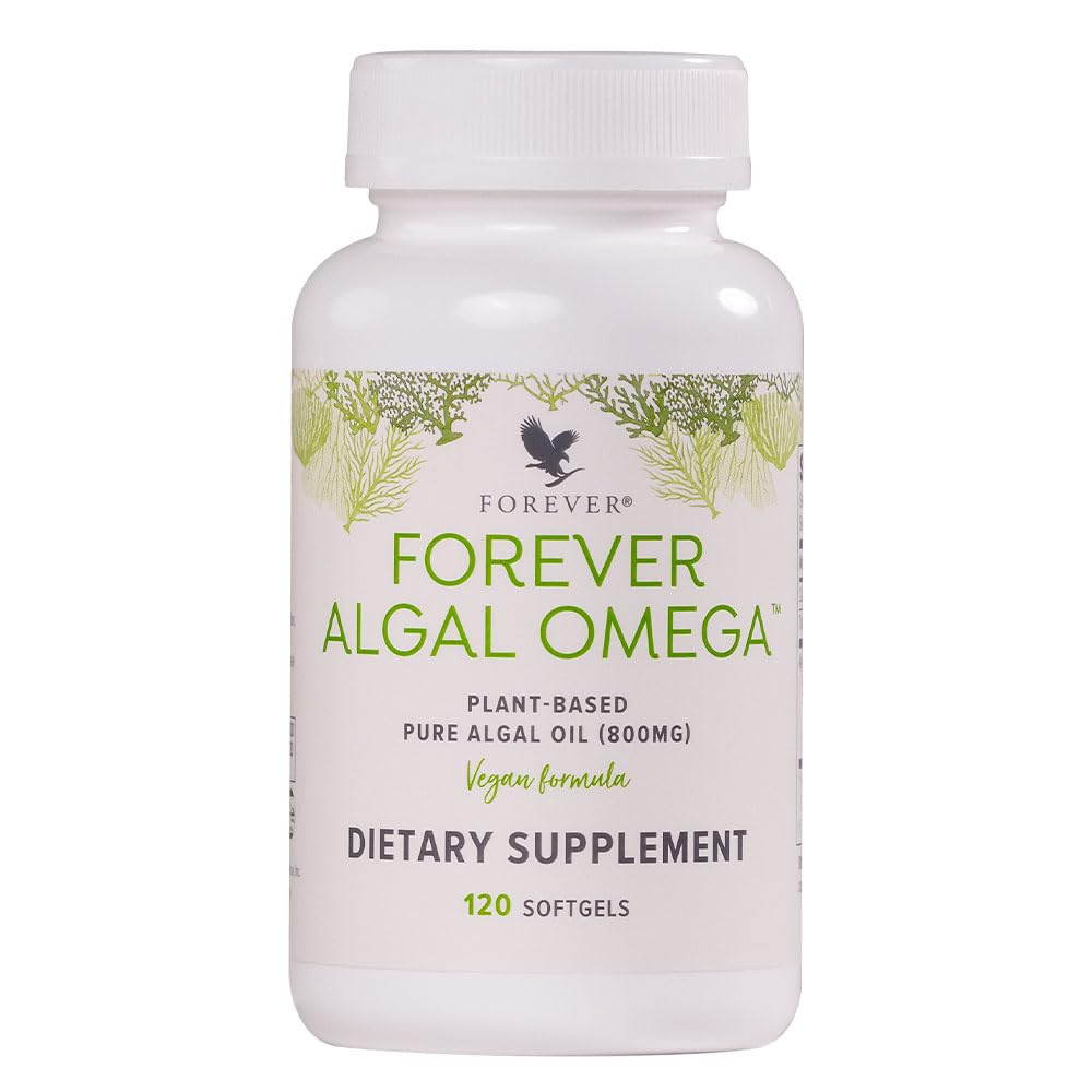 Forever Algal Omega | Veganes Omega-3 mit DHA & EPA | 120 Softgelkapseln