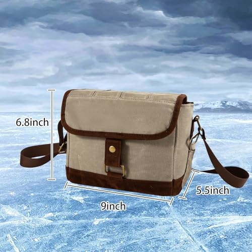 Biertasche für Männer,6-Flaschen Männertasche Bier,Bier Caddy mit Bieröffner,Gewachstes Segeltuch Bier Träger,Bier Geschenke für Männer Frauen,Bier Zubehör.Bier Liebhaber Geschenk für Camping Party