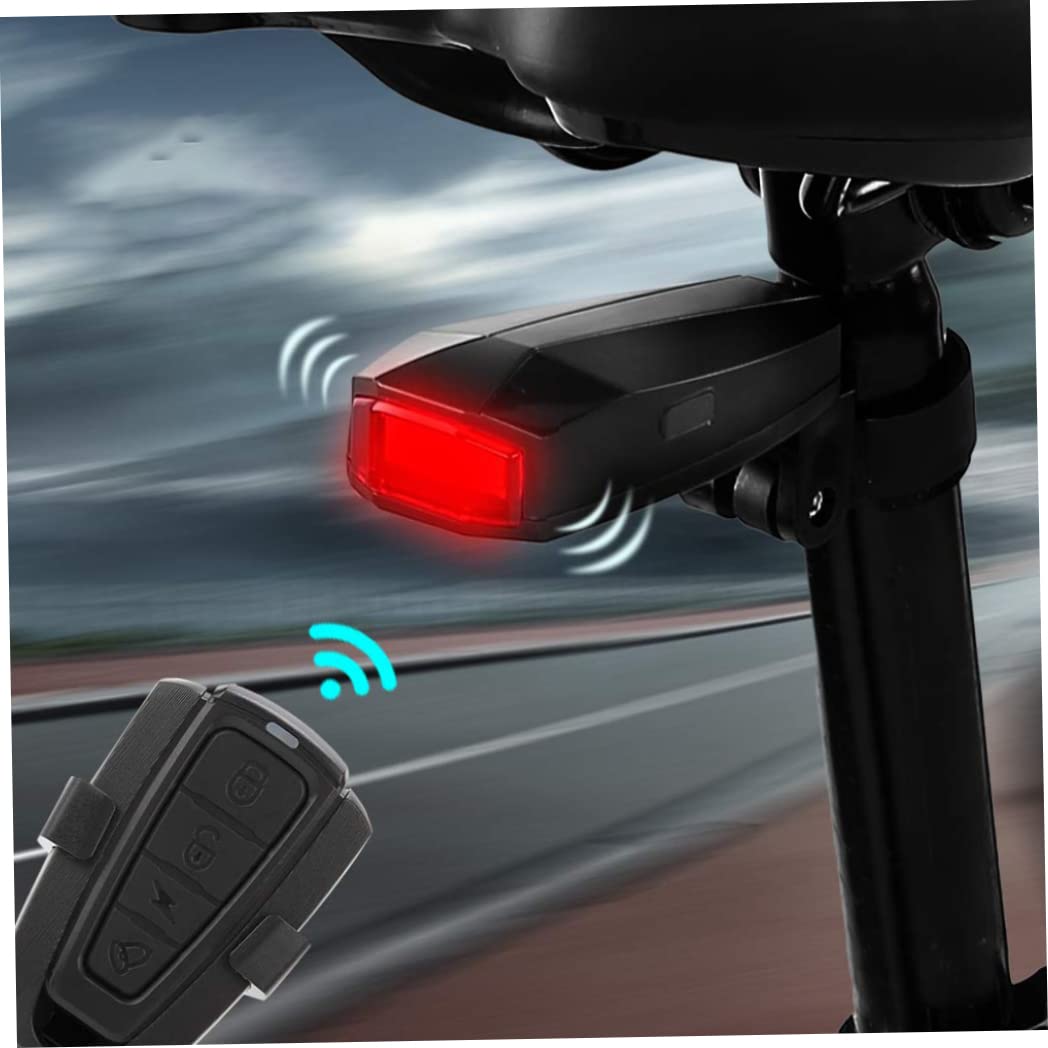 Luz trasera para bicicleta, recargable por USB, impermeable, luz trasera de advertencia