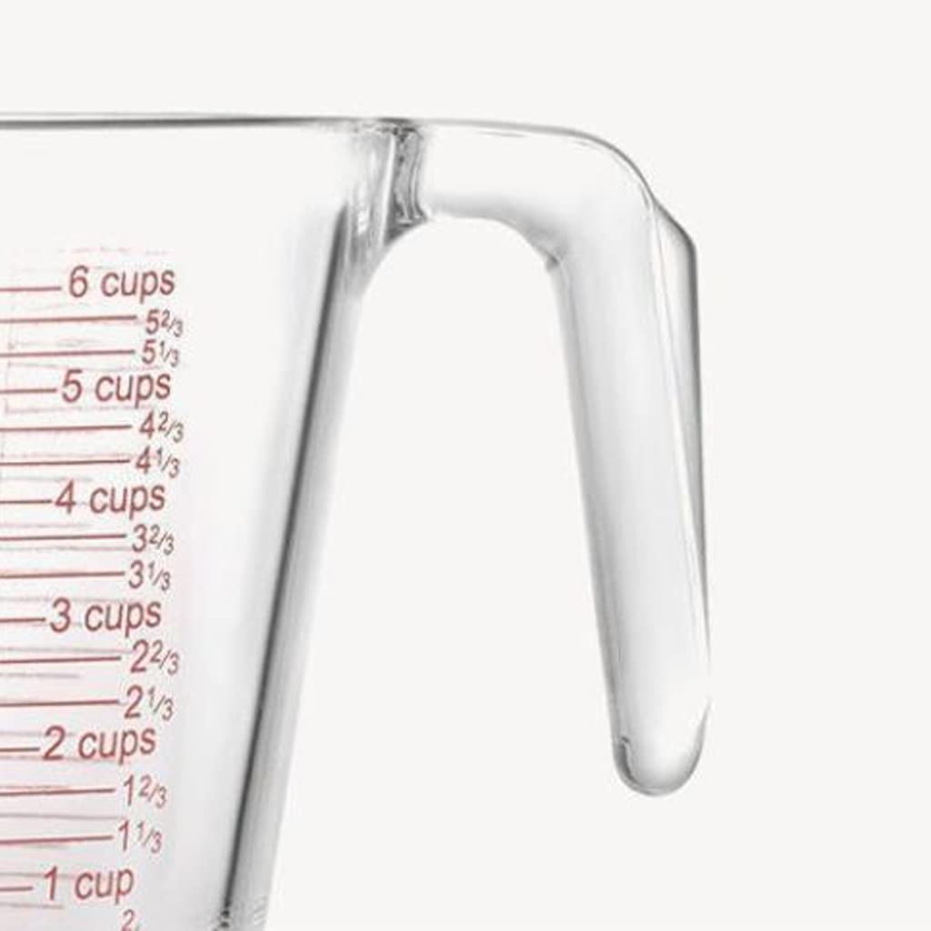 3pcs Tasses à mesurer Tasses à mesurer en Verre avec échelle pour Un Usage Domestique Grande capacité coquetiers battus Farine ML Tasses à mesurer Tasses à échelle de Cuisson (1000 ML)
