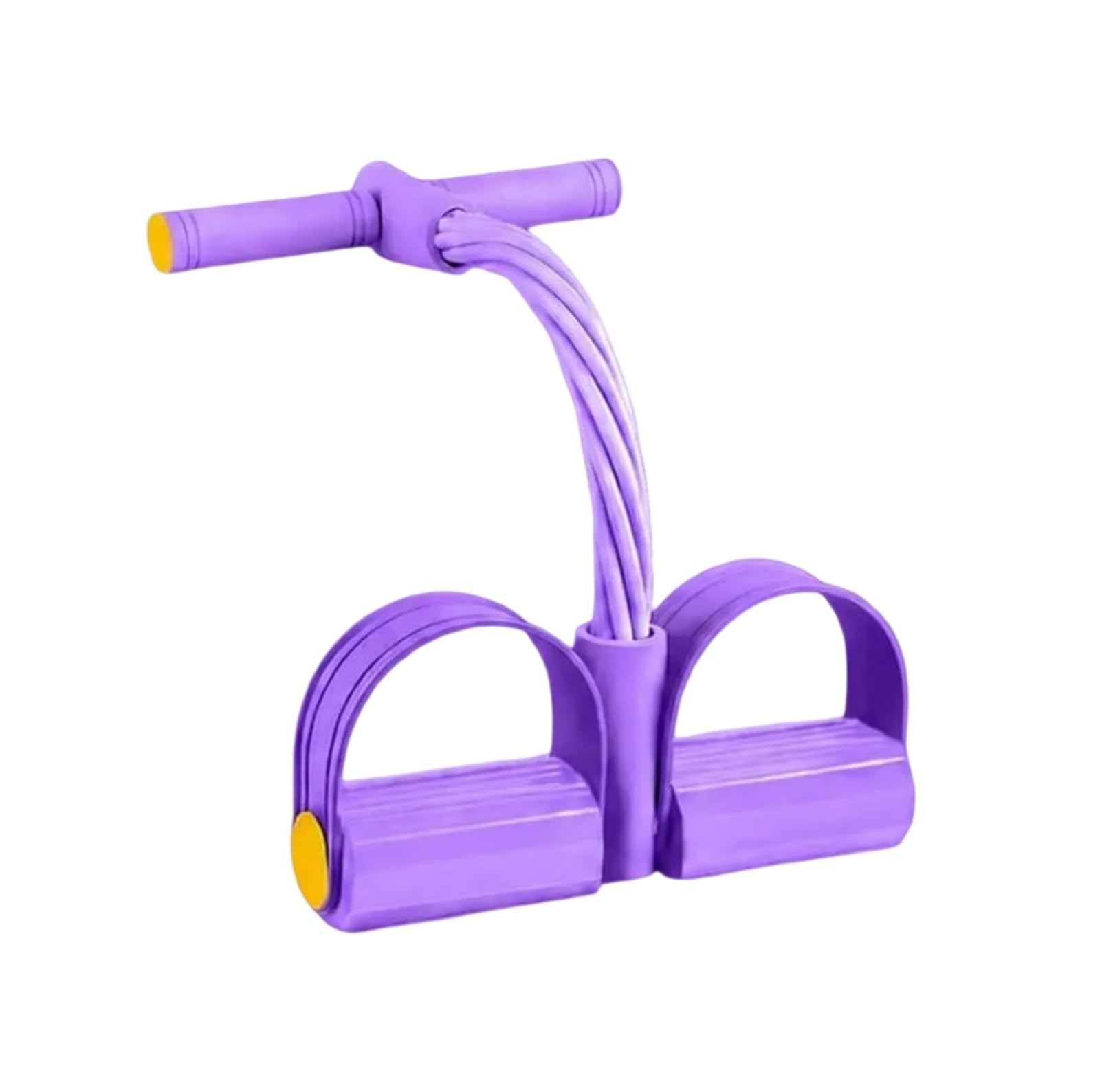 Widerstandsbänder mit Griffen Pedal mit Griffen, langlebiges 6-Röhren-Multifunktions-Widerstandsband | Fußpedal-Widerstandsbänder aus Naturkautschuk, Fitness-Widerstandsbänder for Bauch, Taille, Arm, Bein, Pilates (lila)