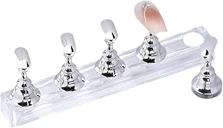 Nail Stand,Magnetic Nail Tip Holder,Fingernail Display Board Practice Board Long Strip Nail Piece Holder Nail Manicure Tool Home Salon Use False Nail Stand