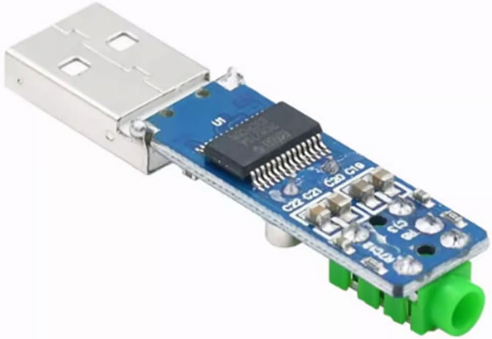 gotor PCM2704 Sound Card 5V DAC Decoder Board PCM2704 Mini USB Sound Card for PC Computer USB Powered