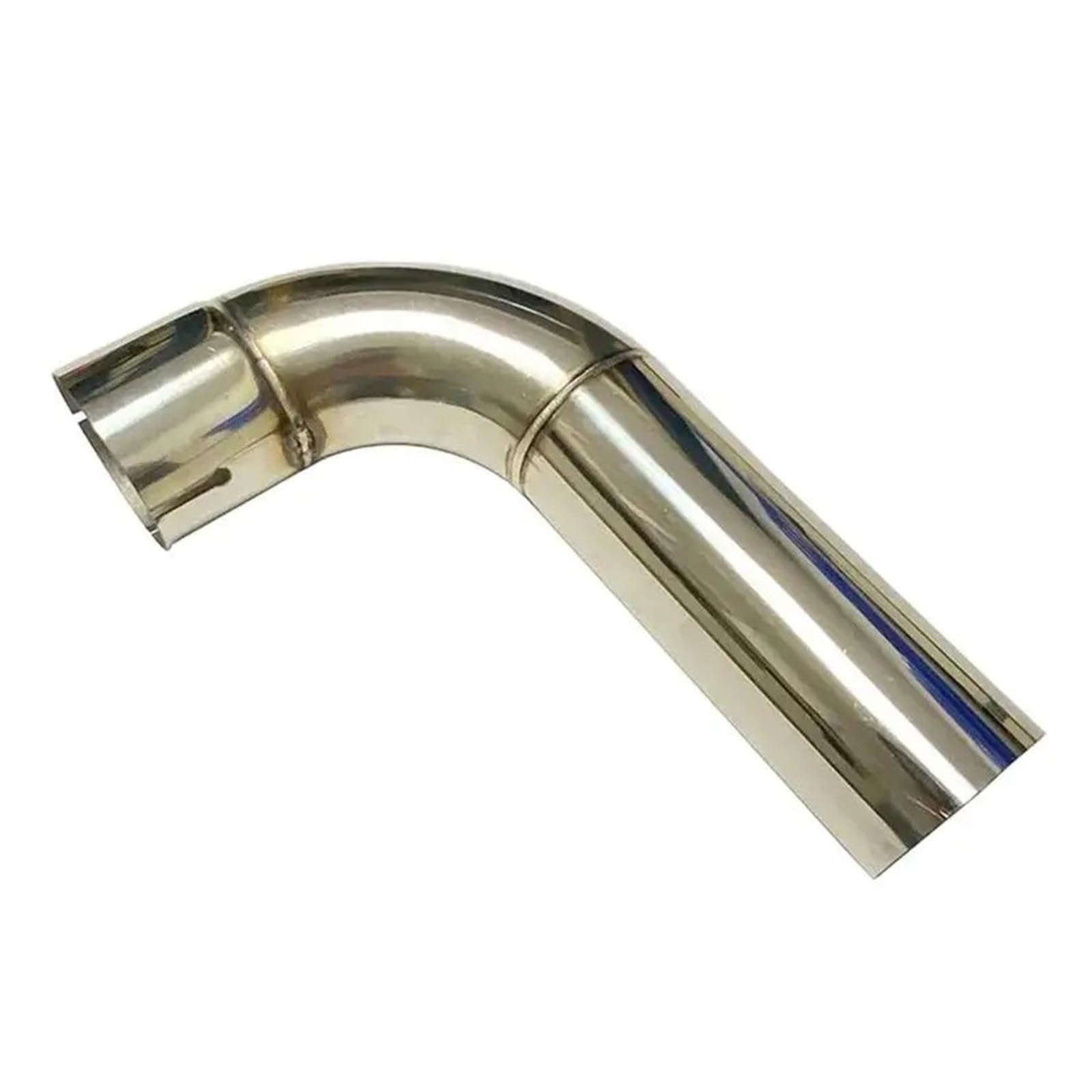 Auspuffrohr Auspuff 1 Stück Auspuffrohr 90-Grad-Drehung Schalldämpfer Ist Mit Dem Ellenbogen-Edelstahl-Autozubehör Verbunden(48mm-51mm)