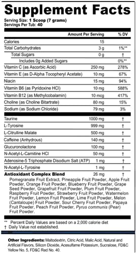 G Fuel Crash Team Rumble Energy Drink Powder, Pre Workout Caffeine Mix for Gaming, Sugar Free Focus Amino, Vitamin + Antioxidants, 9.9oz (Apple Mango Wumpa Fruit, 40 Servings)