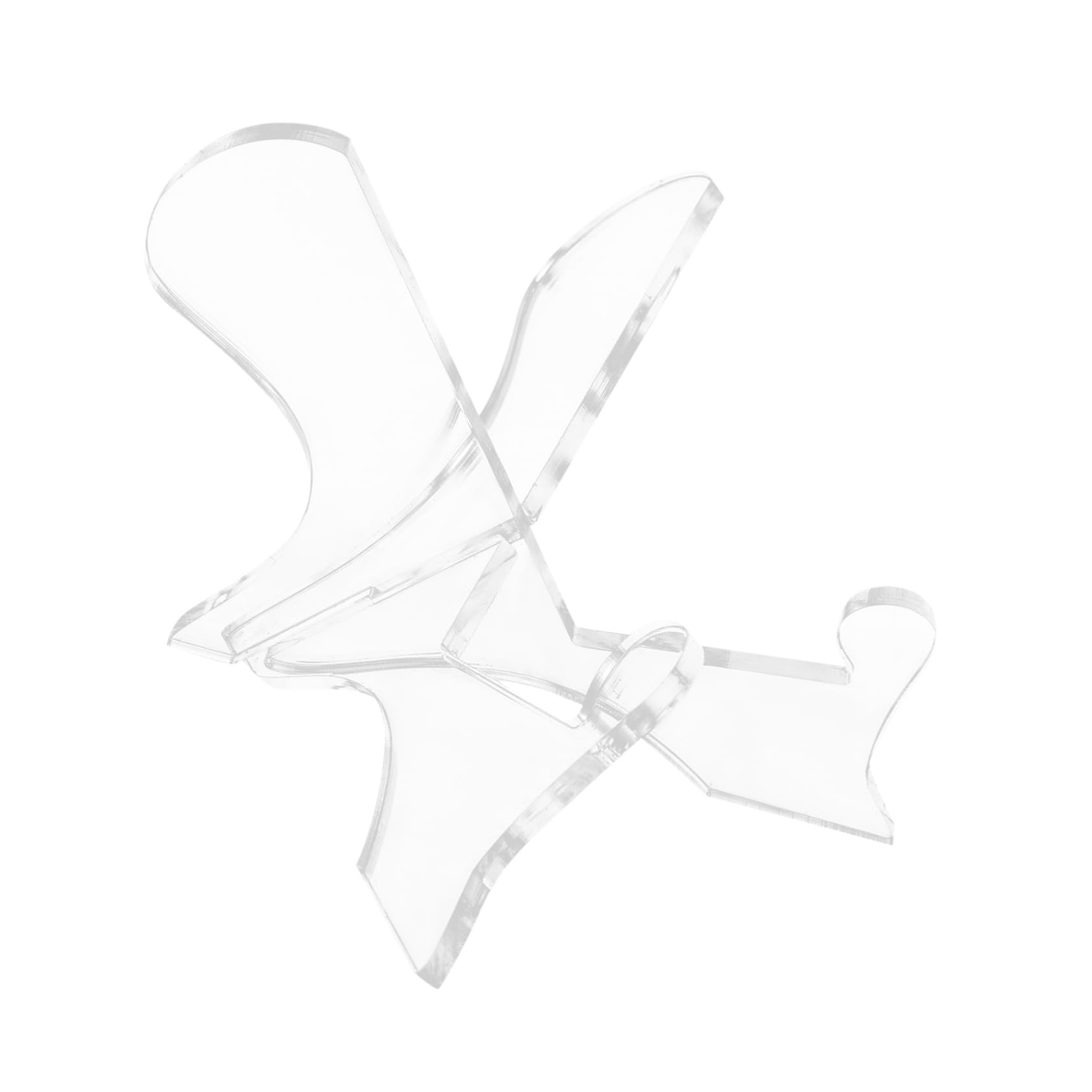 STOBAZA Cookbook Holder Acrylic Recipe Reading Rack Kitchen Book Stand Adjustable Design