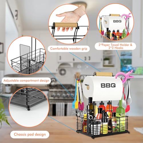 Grill-Caddy-BBQ-Caddy-for-Outdoor-Grill-Camping-Essentials-Camping-Accessories-Outdoor-Kitchen-BBQ-Grill-Accessories-for-Camper-Tailgate-Essentials-Grilling-Gifts-for-Men