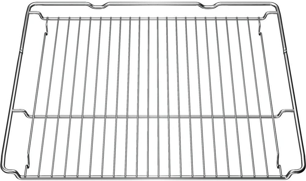 Bosch HEZ631070 / universelles Backblech/emailliert / 37,5 × 45,5 × 3 cm (L × B × H) / anthrazit & Bosch HEZ634000 Zubehör für Backöfen, Kombi-/ Grillrost, Edelstahl, Made in Germany