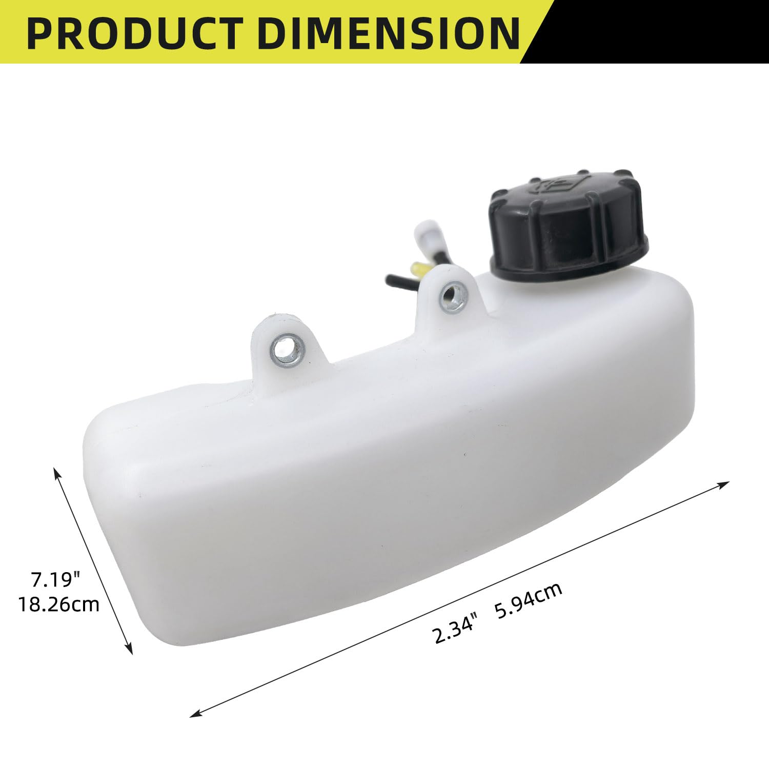 Kit réservoir de carburant A350000300 – Compatible avec les Mantis à moteurs 2 temps avec œillet à 3 trous et 3 tuyaux de carburant pour Echo Sv-5c Sv-5c/1 Tc-210