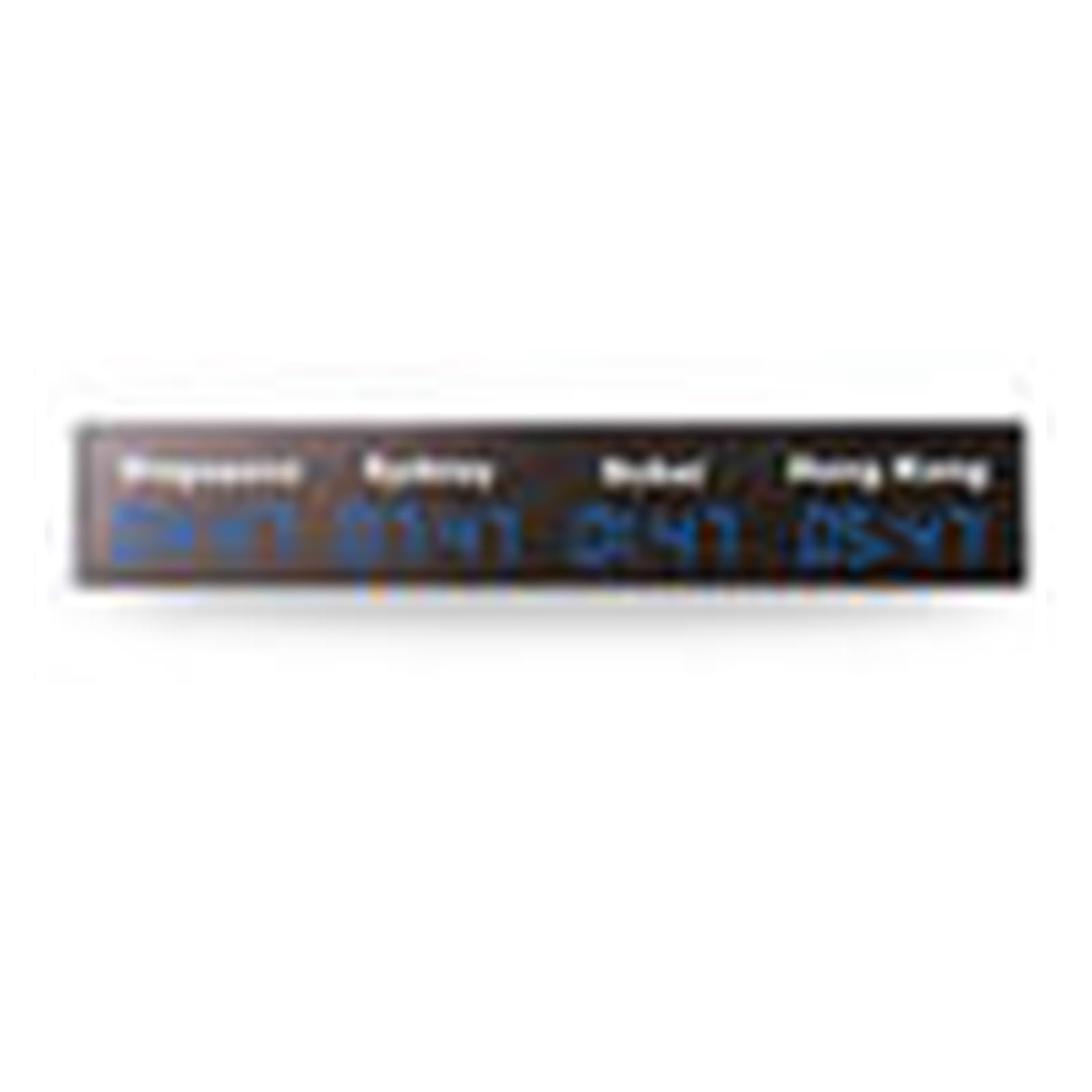 CVFRDD LED Countdown Clock, LED Digital Multi Time Zone City Stickers Wall Clock World For Office Home Decor(1)