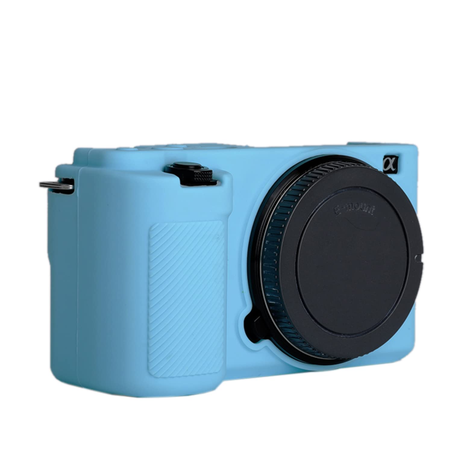 ZV-E10 Silicone Case, TUYUNG Rubber Housing Camera Case Protective Cover Skin for Sony ZV-E10, Blue