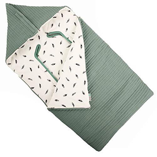 UKJE-Saco Silla Paseo Invierno-Universal Para Asientos de Coche Maxi Cosi, Cybex, Britax Romer, Cochecitos y Sillas de Paseo Algodón cálido y suave Oeko-Tex Standard 103