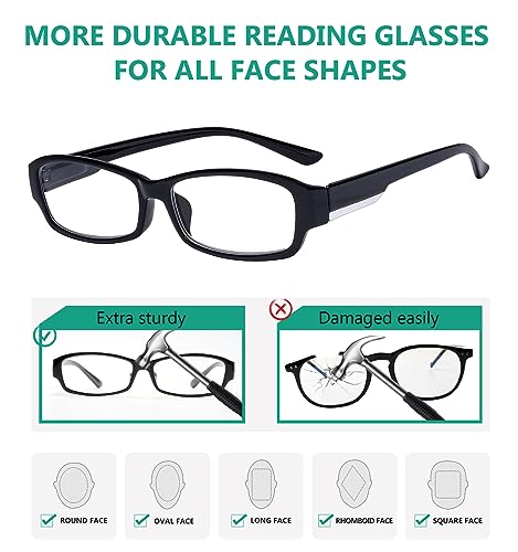Image of Eyekepper Reading Glasses - Stylish Reader Eyeglasses for Women Reading +0.50