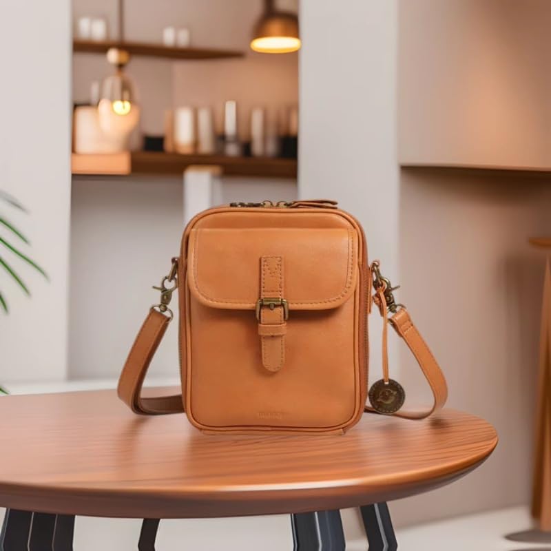 Sculpture Crossbody Leather Bag, Forcipower Crossbody Bags for Women, Vintage Anti Theft Shoulder Bags with 10 Card Slots2