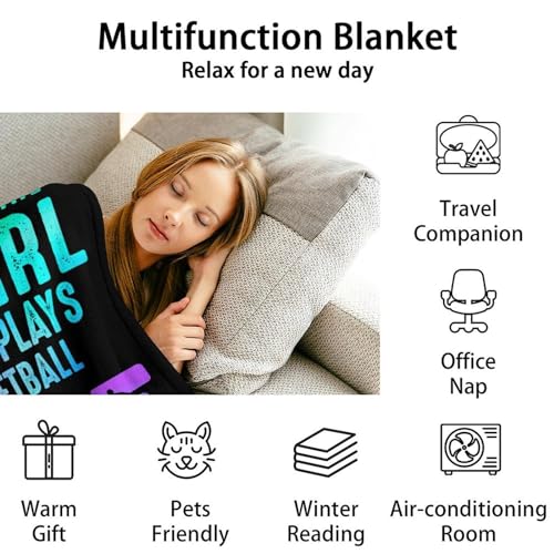 Basketball Throw Blanket for Baby - 30x40 Inches Lap Size - Soft Fluffy Cozy Blankets Gift - Black Sports Blanket Throws for Couch, Work