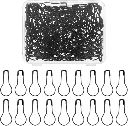 Safety Pins Small Safety Pins Black Safety Pins Set Mini Safety Pins 120 Pieces Bulbs Pins Jewellery for Jewellery Making and Crafts Sewing