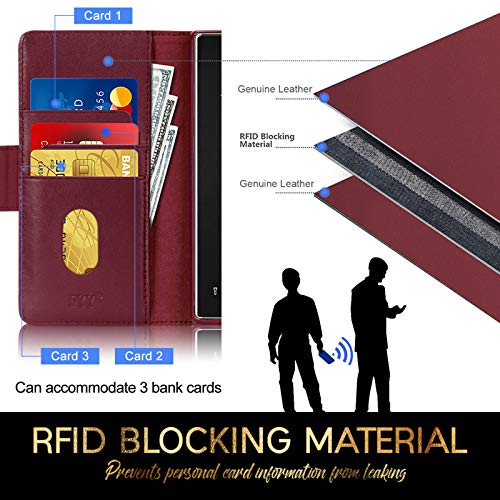 Capa FYY para Samsung Galaxy S21 Plus 5G 6,7 polegadas [couro de vaca de luxo genuíno] [bloqueio de