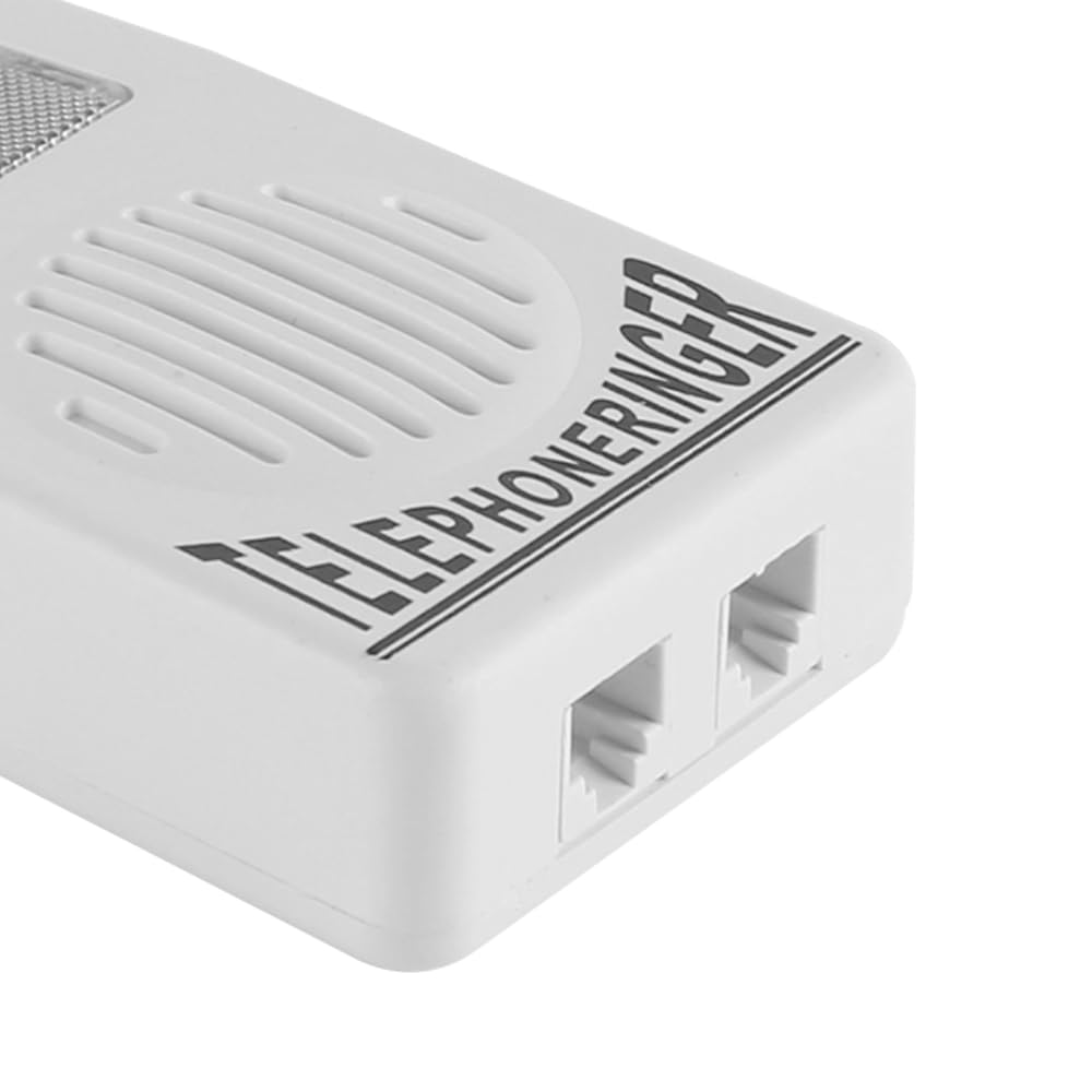 Amplificateur de Sonnerie téléphonique Extra Fort avec lumière stroboscopique, Volume réglable de 60 à 110 DB pour téléphones Fixes/filaires, adapté aux malentendants