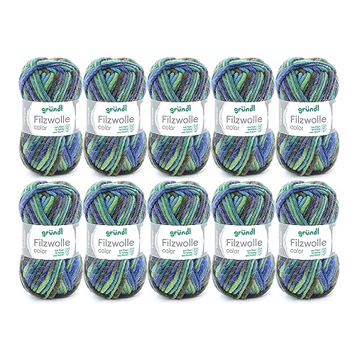 Gründl Filato di Lana per infeltrimento a Colori