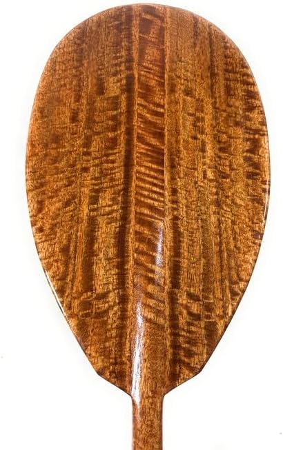 Tikimaster Tiger Curls Mango Outrigger Canoe Paddle 60 inches | #KOA7485