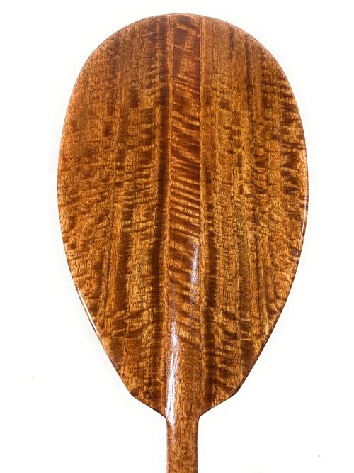 Tikimaster Tiger Curls Mango Outrigger Canoe Paddle 60 inches | #KOA7485