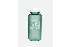 BigShot 1 Liter Nathan Water Bottle Sterling Blue/White