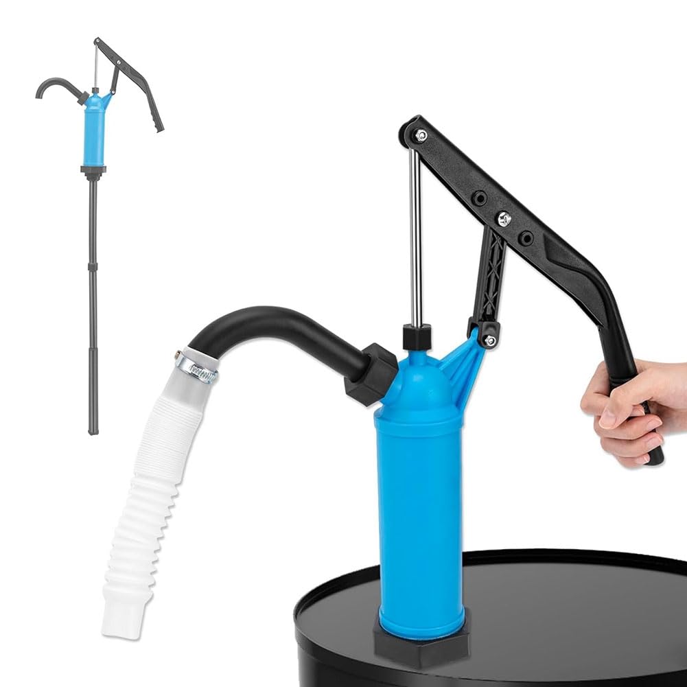 Pompe de Transfert D' pour Fûts de 55 Gallons, Convient Aux Fûts de 5 à 55 Gallons