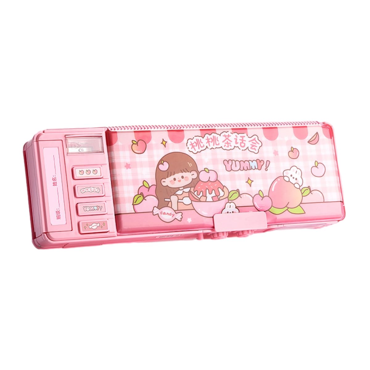 ふでばこ Amazon | ペンケース 両面開き ロック ふでばこ 箱型 大容量