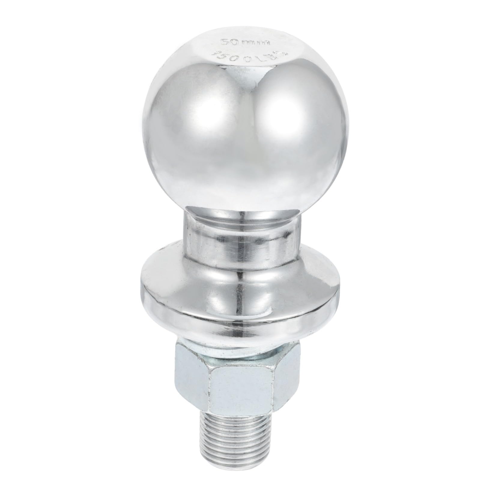 HANABASS Sfera per Gancio di Traino da 50mm Cromata Protezione dalla Ruggine e Forza di Trazione Affidabile, Accessorio Trailer per Auto per Festa Estiva e Soccorso Stradale