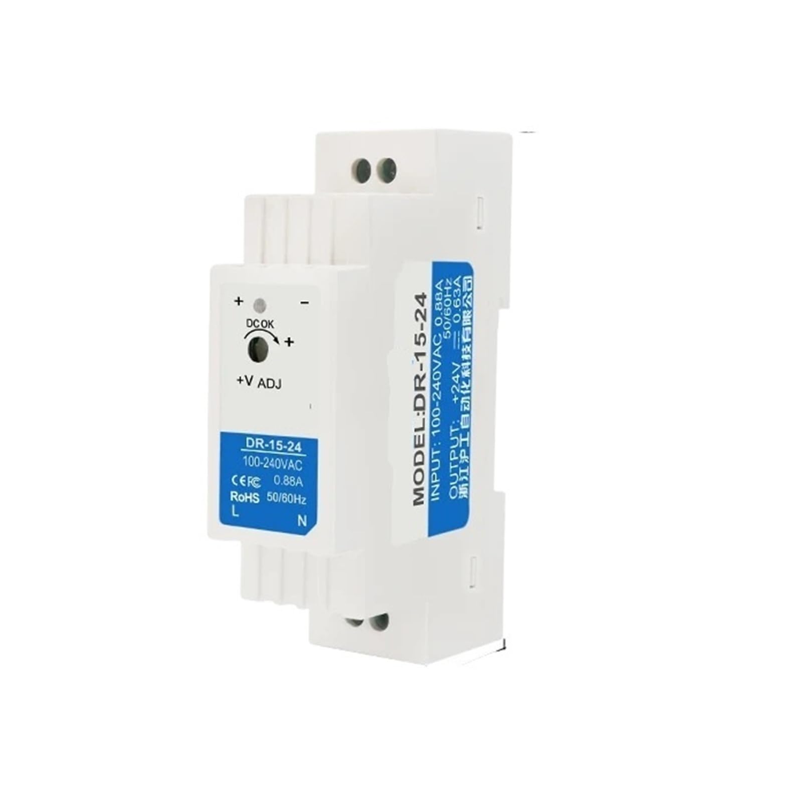 Transformateur d'alimentation à découpage DR-15 DR-30/45/60W, AC 110V 220V vers DC 5V 12V 24V