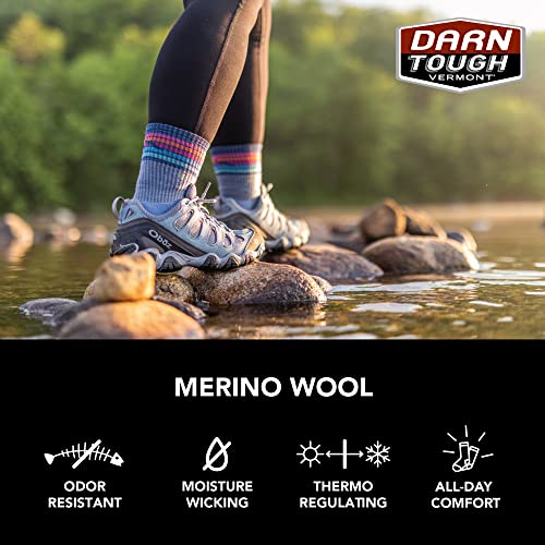 Ladies Boot Midweight Hiking Merino Wool Seamless Socks - 7