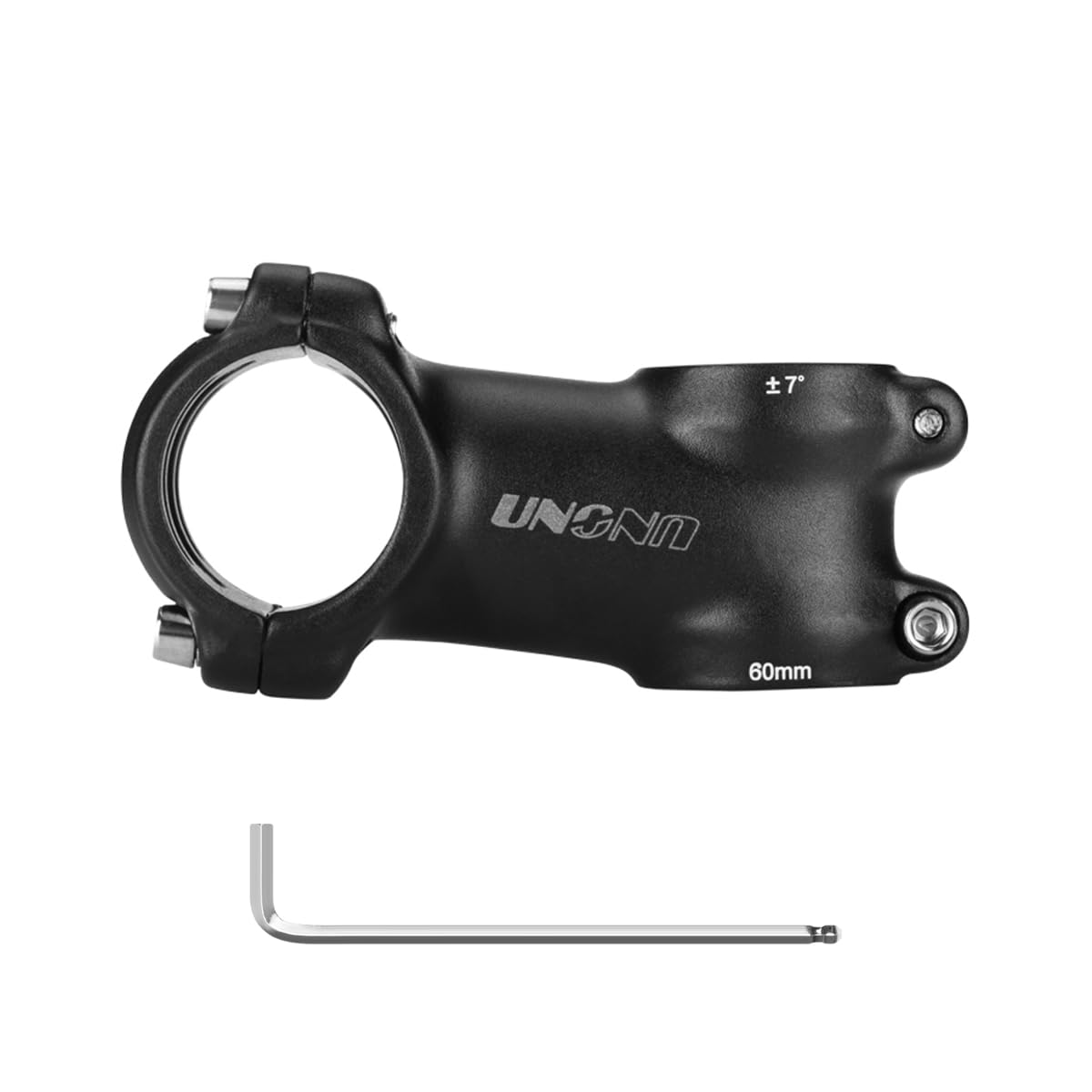 CYSKY Bike Stem 31.8mm 25.4mm MTB Stem 60/70/80/90/100/110/120/130mm 7 Degree Mountain Bike Stem Short Handlebar Stem Riser for MTB Road Bike Gravel City Bike Ebike (31.8mm Handlebar Clamp, 60mm)