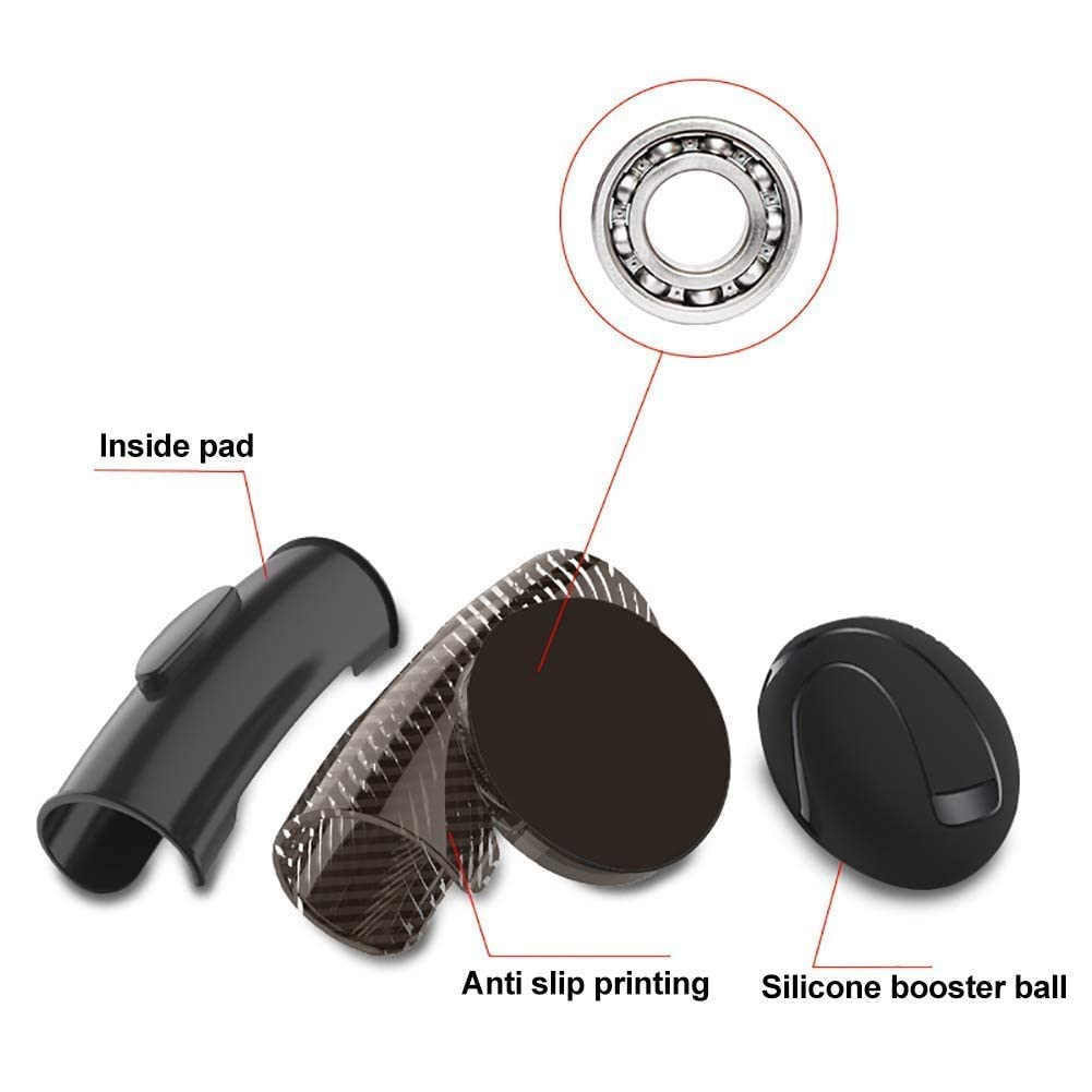 Auto Oprema (Award Winner at INDIA'S Rising Star 2024) 3R-2151 360° Rotation Black Car Steering Knob Wheels Spinner Knob Power Save Easy Turn Ball Booster Compatible with Maruti Suzuki Versa, - Image 2 thumbnail