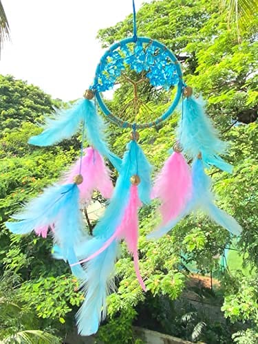 Generic Blue Tree of Life Dream Catcher for Home & Office Decor, Gifting (Pack of 1)