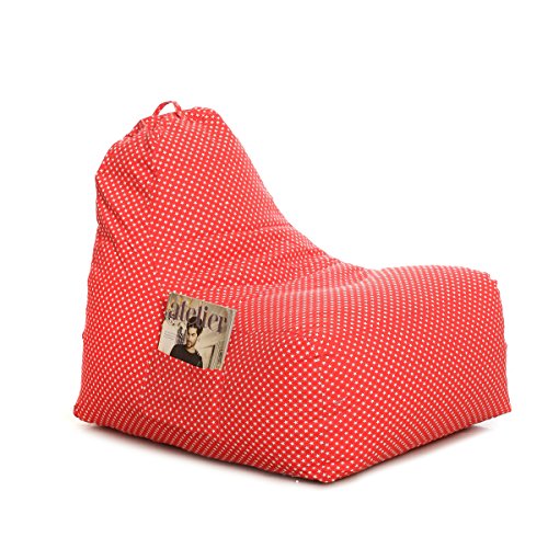 Image of Style Homez Hackey Cotton Canvas Star Printed Bean Bag XXL Size Filled with Beans Fillers