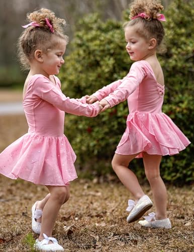 Image of Arshiner Kids Girls Classic Long Sleeve Leotard Dance Ballet Dress