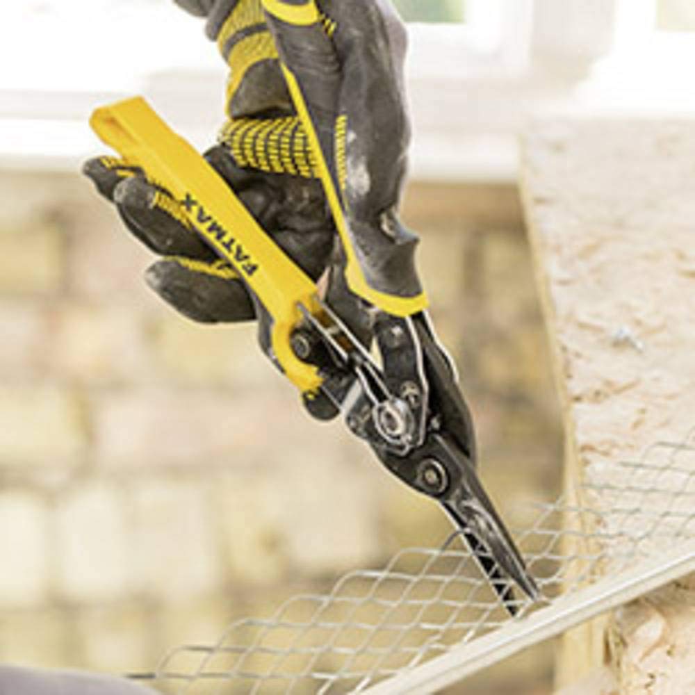 STANLEY FMHT73756-0 Cisailles Coupes Tôle Coupe droite FatMax Pro - ERGO, Gris