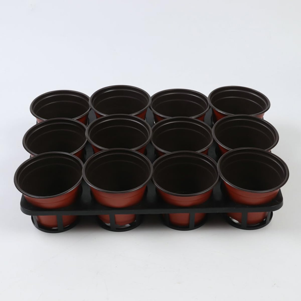 Supports Germination Plateaux ou en Plastique de pour Noir 5pcs Lisse et Trous Ronds Propagation de Plantes en Intérieur ou Jardin