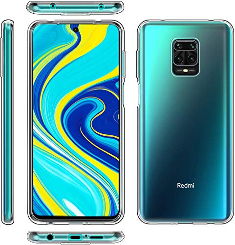 Image of Case Creation Brand -Plastic Mobile Cover For Xiaomi Redmi Note 9 Pro Max (Soft & Flexible Back Case),Transparent