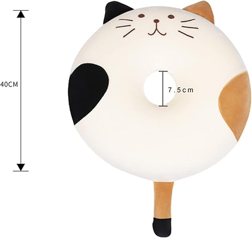 Miniatura 2 de Cojín de asiento de silla de 2.8in de grosor, 15.7 x 15.7in de espuma viscoelástica con cremallera, bonito diseño de dona para el hogar, oficina,