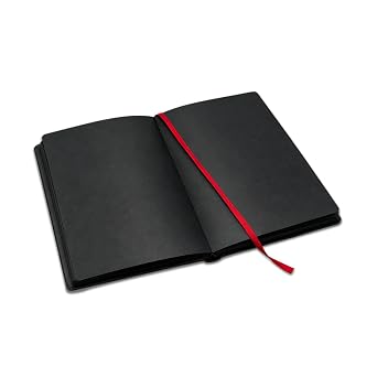 XIAMUY A5 Black Paper Notebook For Sketch, Writing, Drawing, Memo, Diary