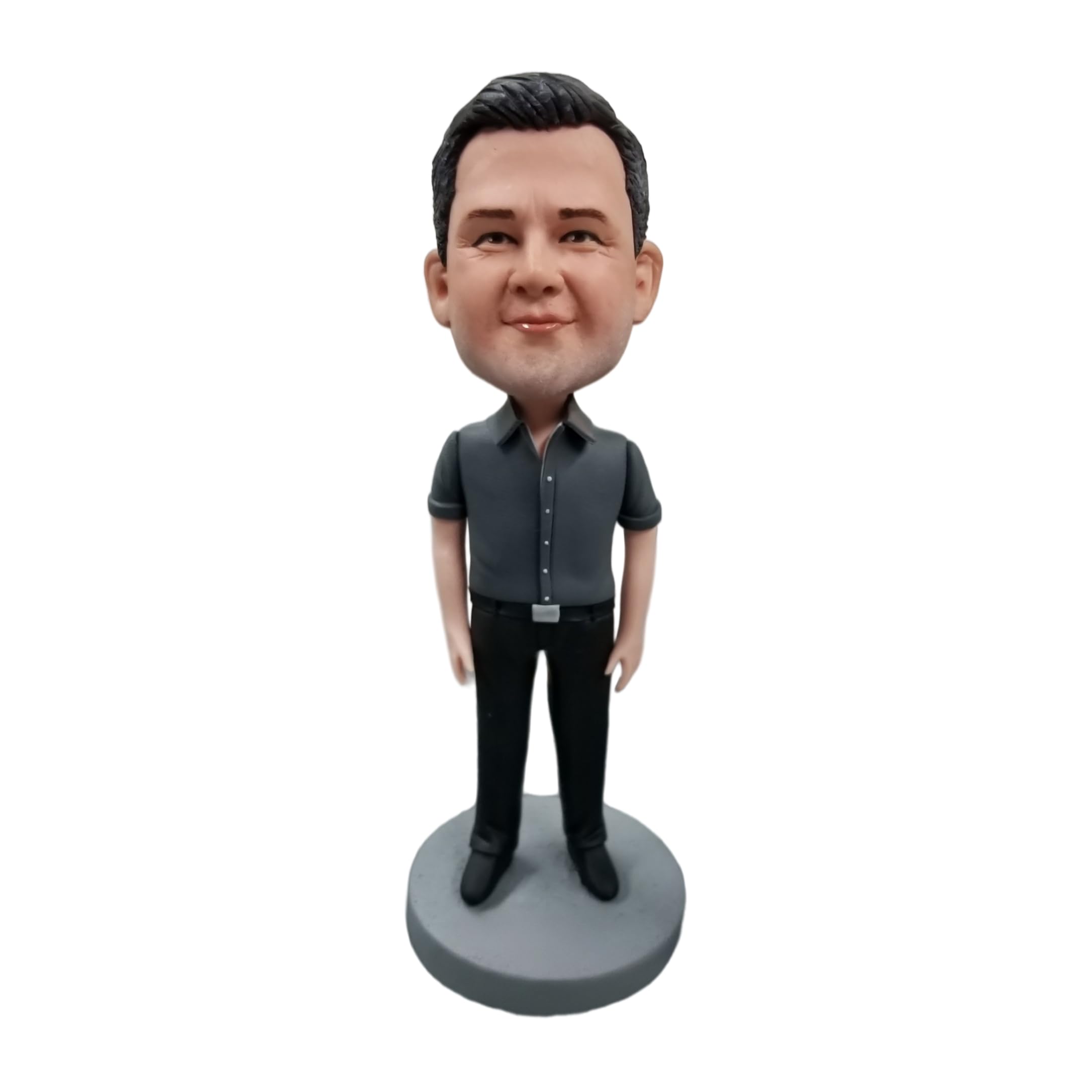 Figura 3D personalizada de Bobblehead, para hombre de negocios casual, escultura hecha a mano, regalos para colegas, papás, profesionales de negocios, decoración de escritorio en casa, oficina