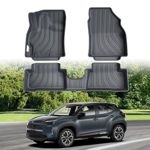 ECOZEN Tapis de Sol pour Toyota Yaris Cross 2020-2026(Hybrid) en TPE 3D Tapis de Voiture en Caoutchouc, antidérapant imperméable Toutes Saisons Tapis de Sol...