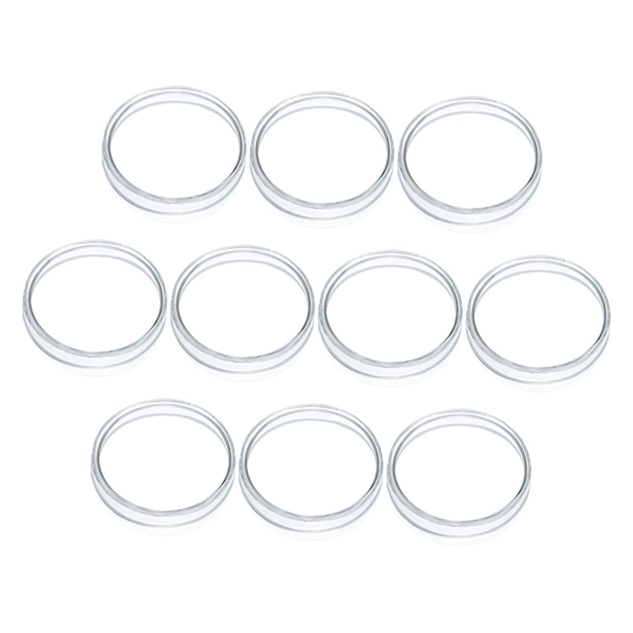 VILLFUL 10Pcs Petri Dishes with Lid Clear Cell Culture Plates for Laboratory Tissue and Specimen Containers Petri Dish Kit for Science Experiments